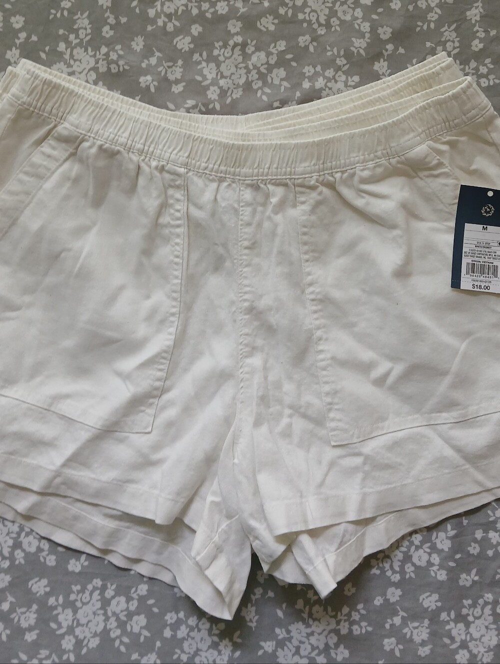 Bundle Of 3pcs Universal Thread Women's High-Waist White Elastic-Waist Shorts